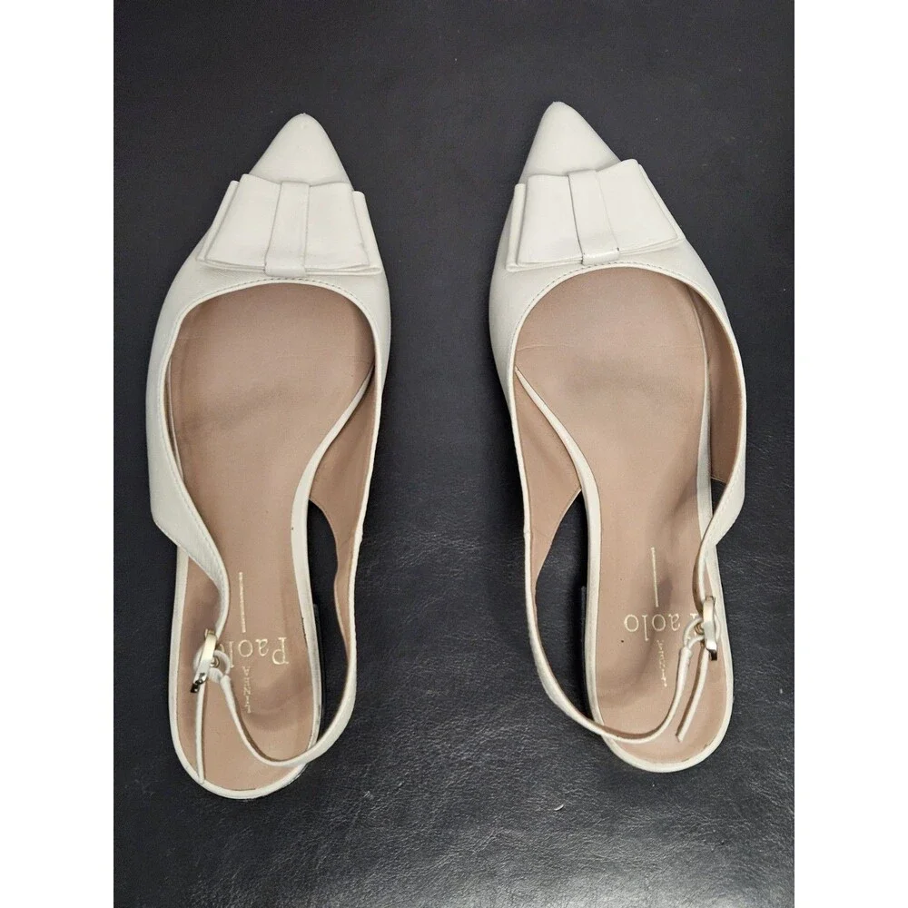 Sz 6.5 DEANDRA Bow Slingback Flats – LINEA Paolo Shoes